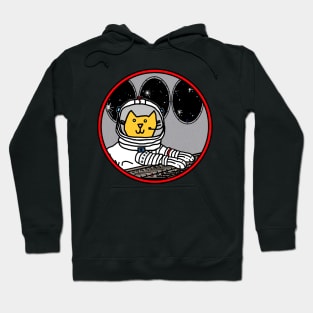 Science Space Cat Captain In Control SciFi Hoodie